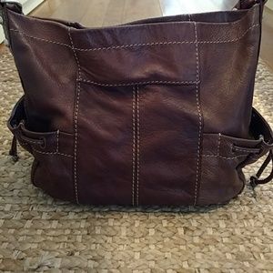 Fossil brown leather bag